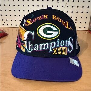 1997 Logo Athletic Super Bowl XXXI Champions Green Bay Packers snapback cap